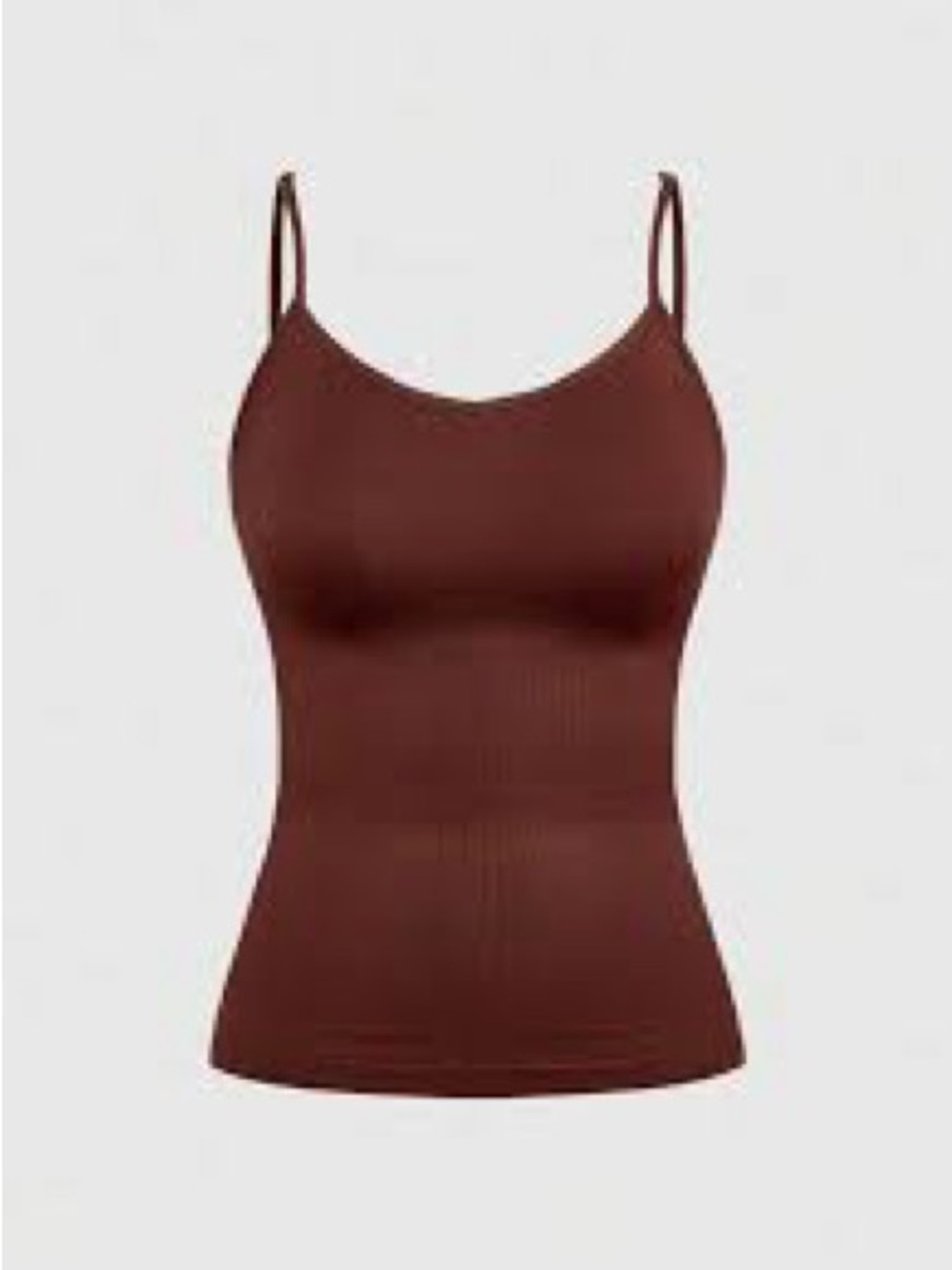 Forever 21 Women’s Brown spaghetti adjustable strap Tank Top